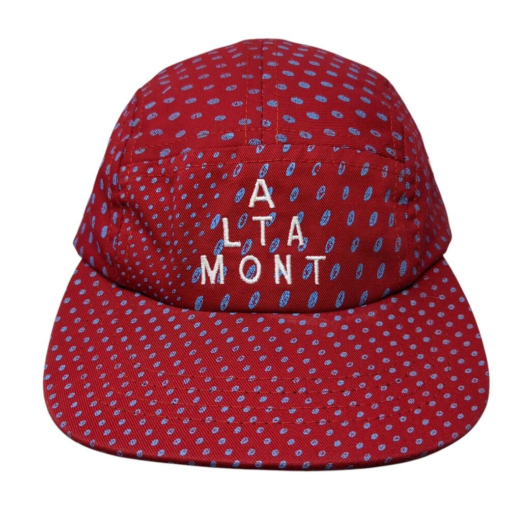 Altamont Strapback 5 Panel Hat Multicolor One Size Adjustable Spotted